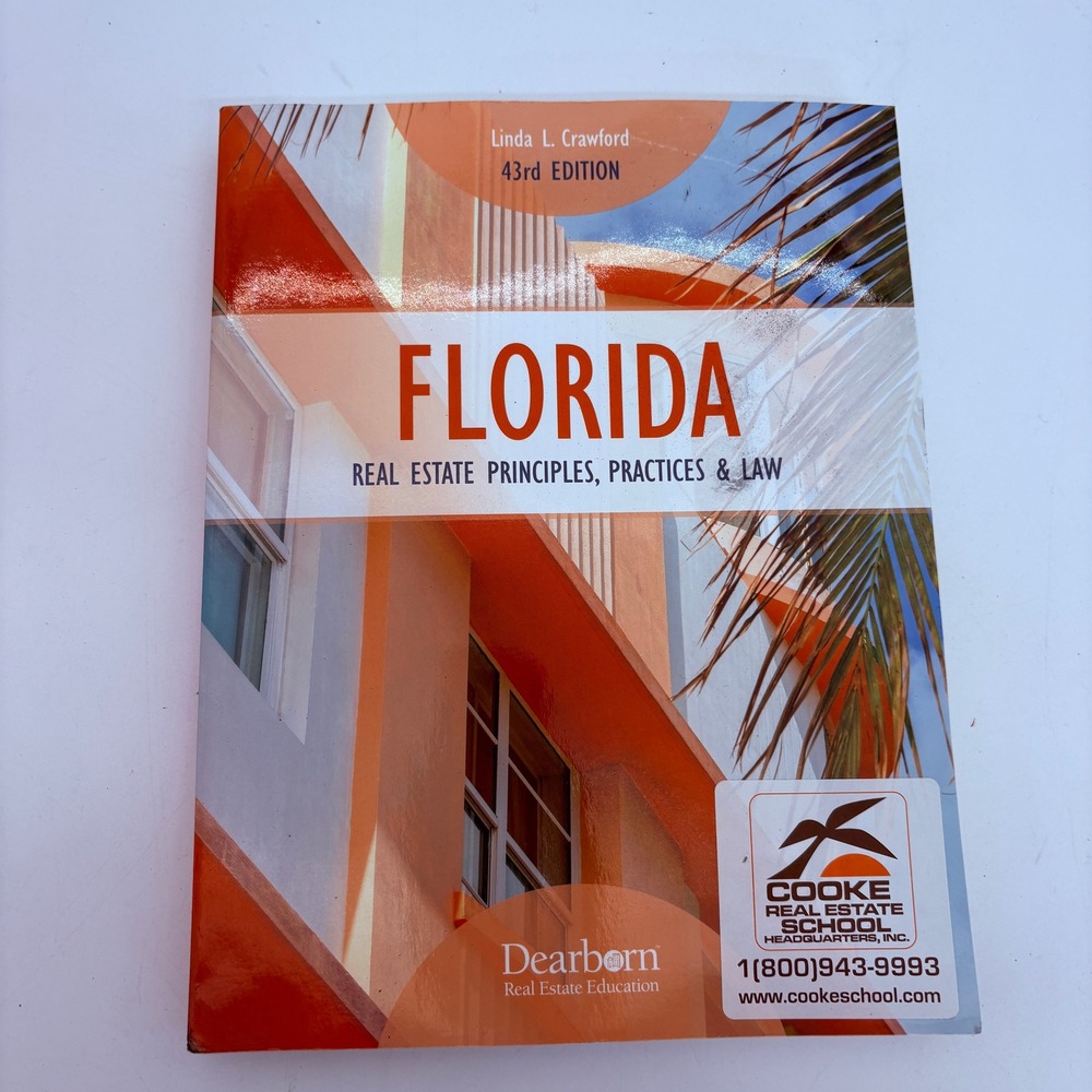Florida Real Estate Principles Practices & Law 43rd Edition Linda Crawford 2020
